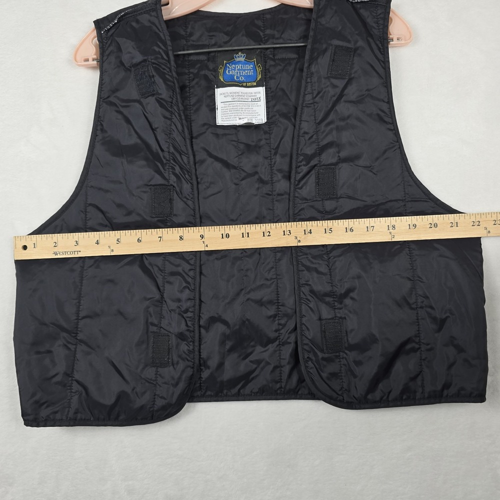 Neptune Garment Co Black Quilted Vest Liner Womens 12 Wool Poly Blend 2019 USA - Picture 3 of 10